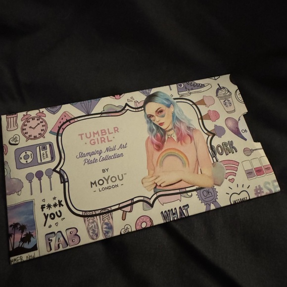 MoYou London nail art stamping plate Tumblr Girl 06 NWOT - Picture 4 of 4